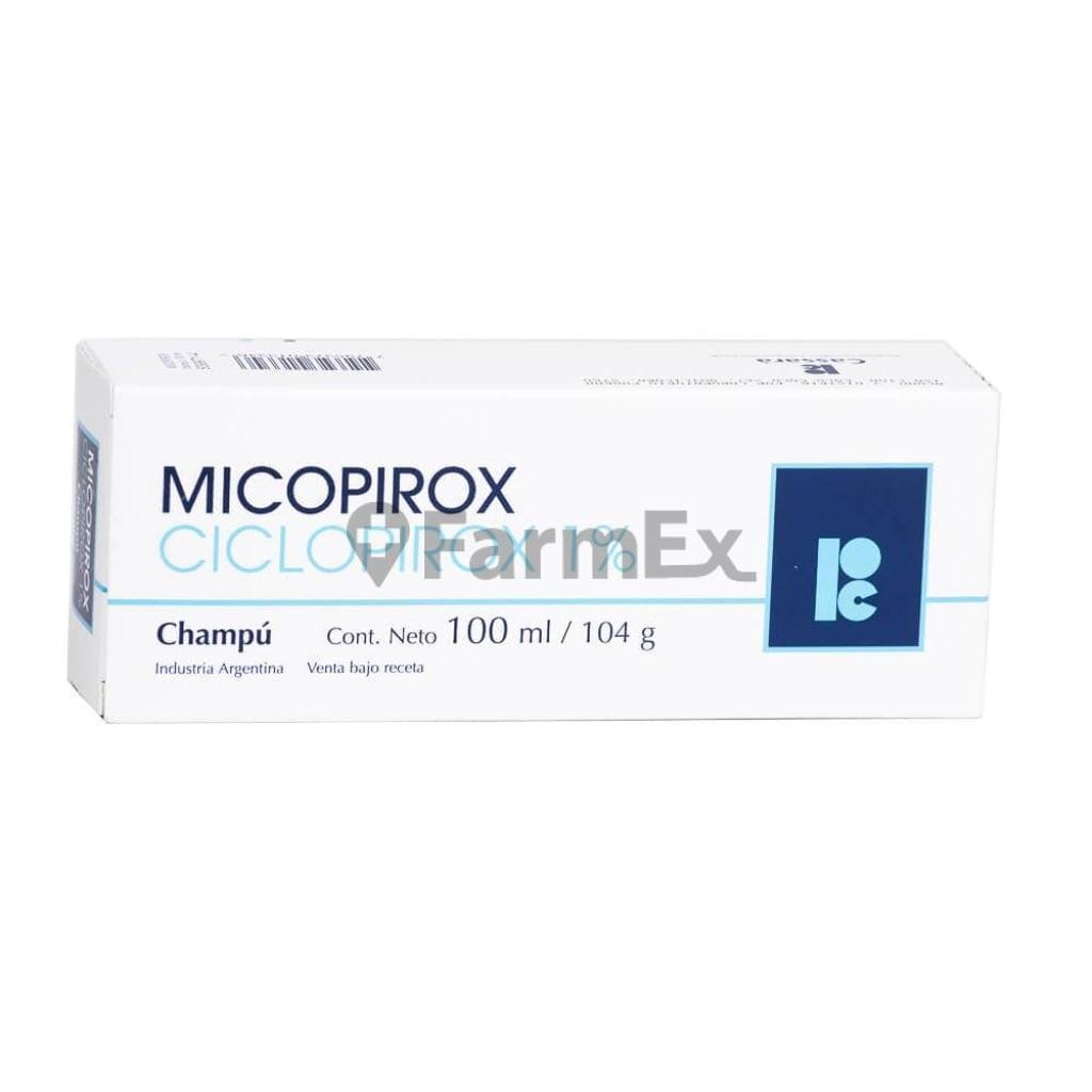 Micopirox Shampoo 1 % x 100 mL / 104 g Farmex-BanMedica-Persistente